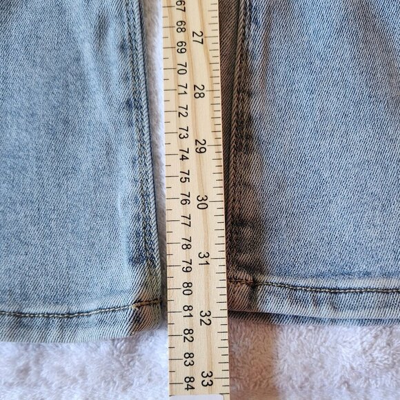 New NWT Risen High Rise Wide Leg Flare Jeans Women’s Size 15 / 32 Stretch - Picture 8 of 9